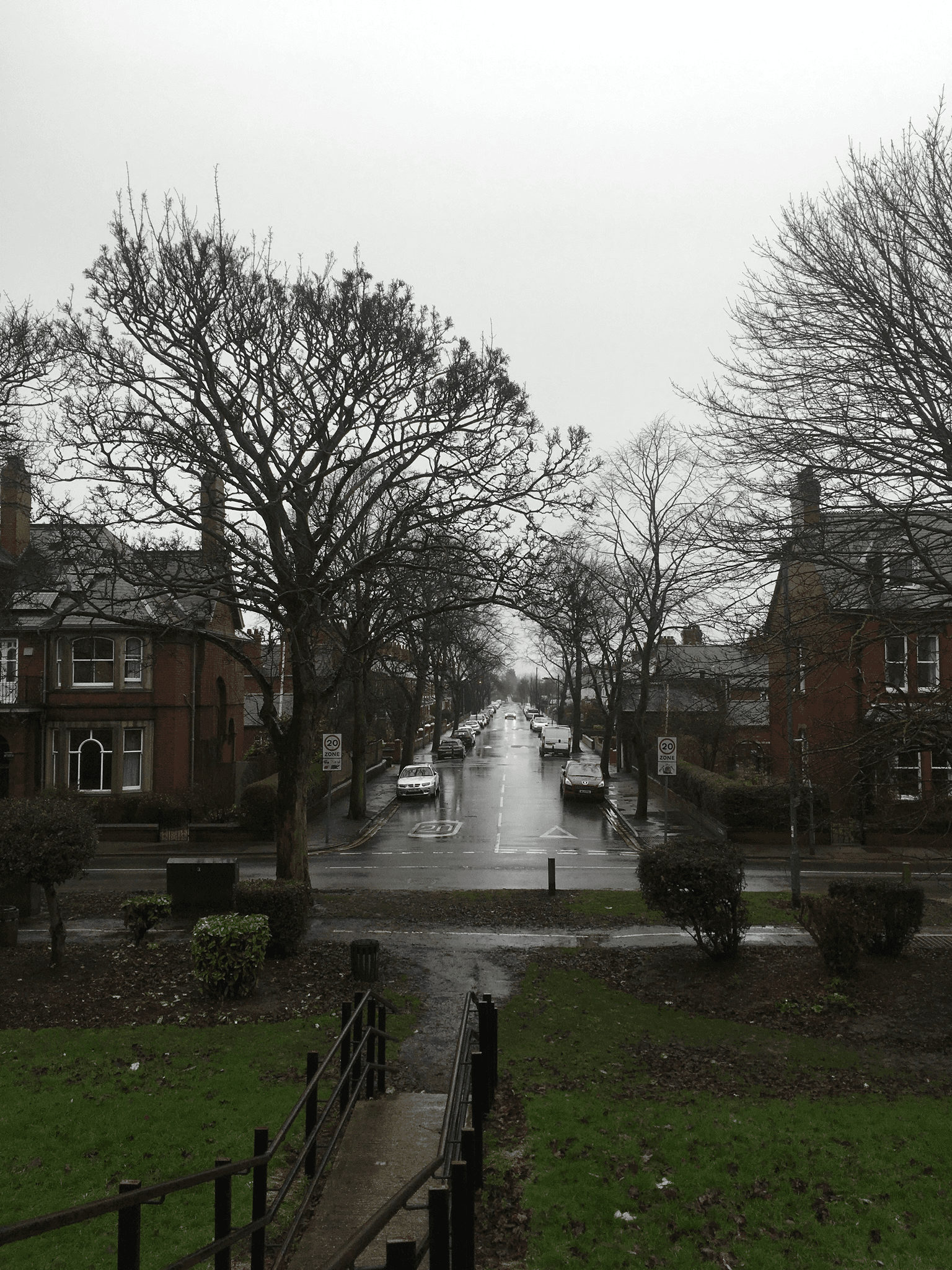 Fountayne Street from river bank